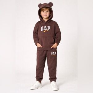GAP Kids Chocolate Brown Joggers Set